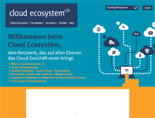 Tablet Screenshot of cloudecosystem.org
